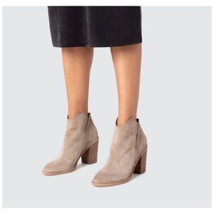 Dolce Vita Taupe Suede Ankle Booties
